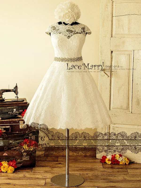 Flash Sale – Act Fast!1950's Style Wedding Dress from Alencon Lace