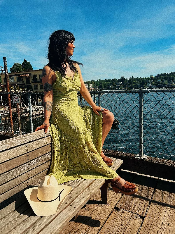 Score Huge Discounts Today!Meadow Maxi Dress Green