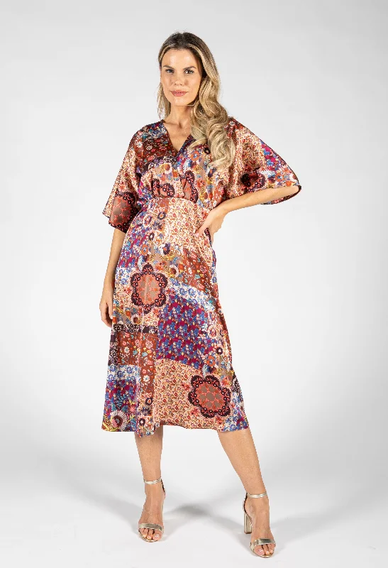 Save More Than Ever!Paisley Pop Midi Dress